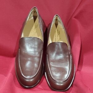 DINO MONTI Classic Brown Leather Loafers with Moccasin Toe